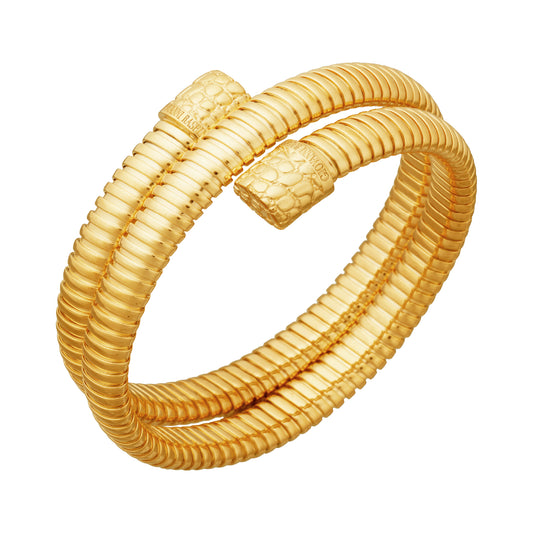 Bracciale doppio Giovanni Raspini argento oro coccodrillo
