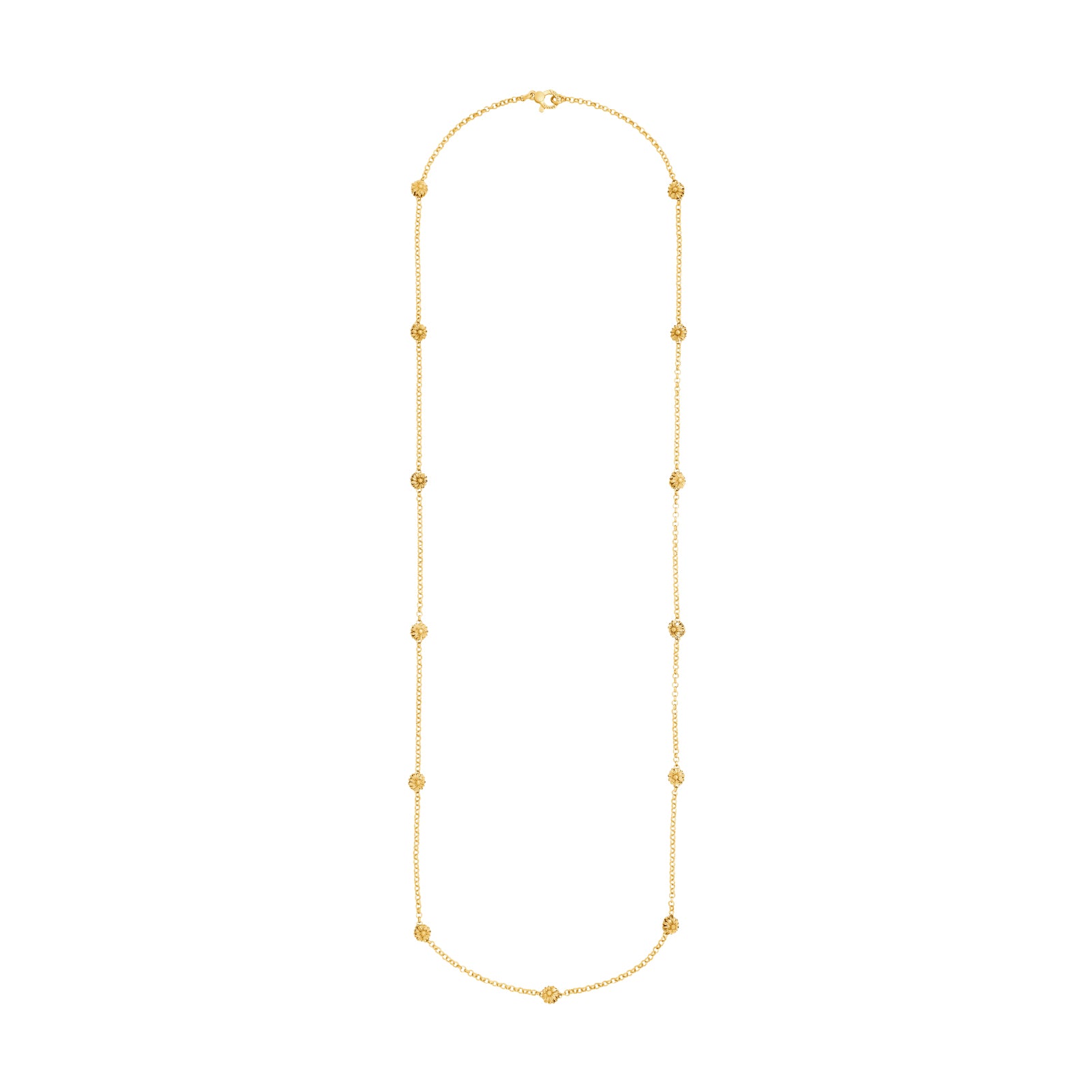 Collana lunga Giovanni Raspini argento dorato margherite