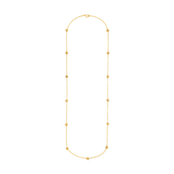 Collana lunga Giovanni Raspini argento dorato margherite