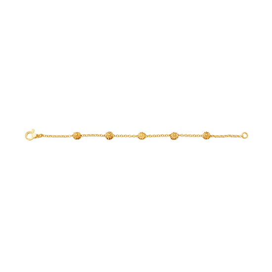 Bracciale Giovanni Raspini in argento dorato margherite