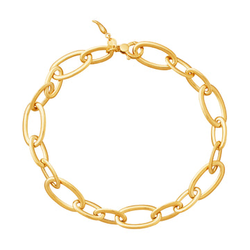 Collana Giovanni Raspini in argento dorato maglie ovali