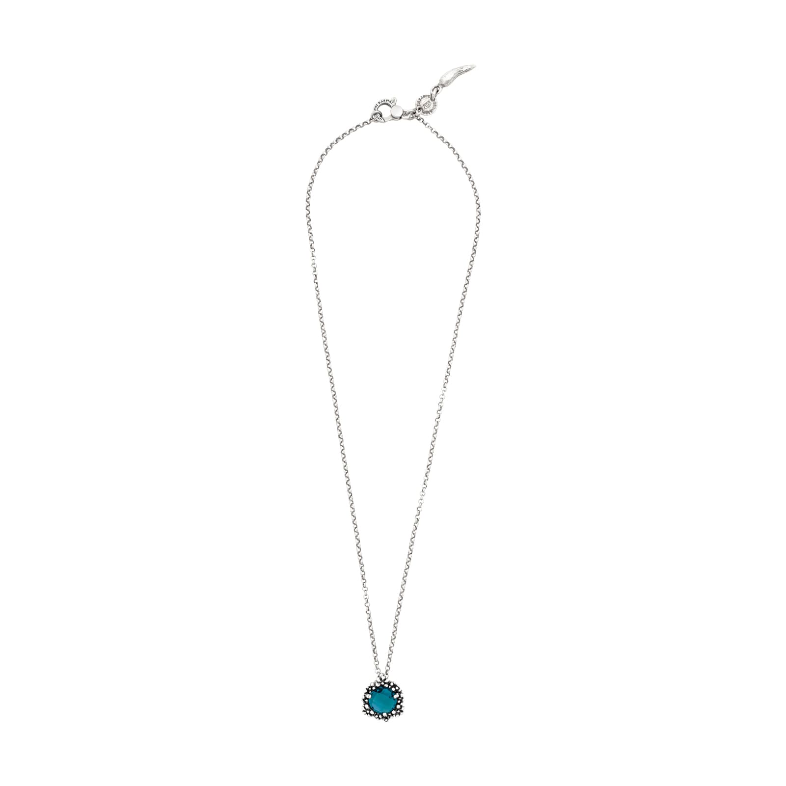 Collana Giovanni Raspini in argento con pendente blue ivy MISURA UNICA