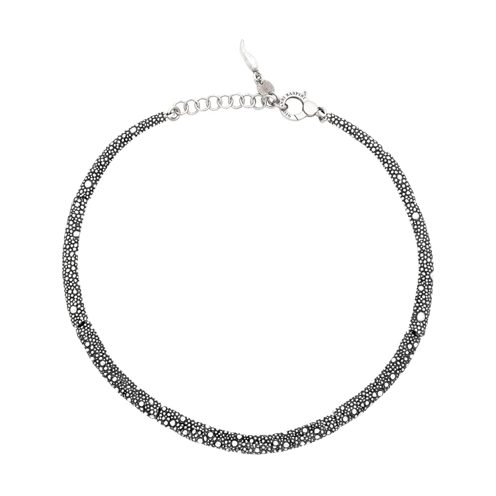 Collana girocollo Giovanni Raspini in argento petit perlage MISURA UNICA