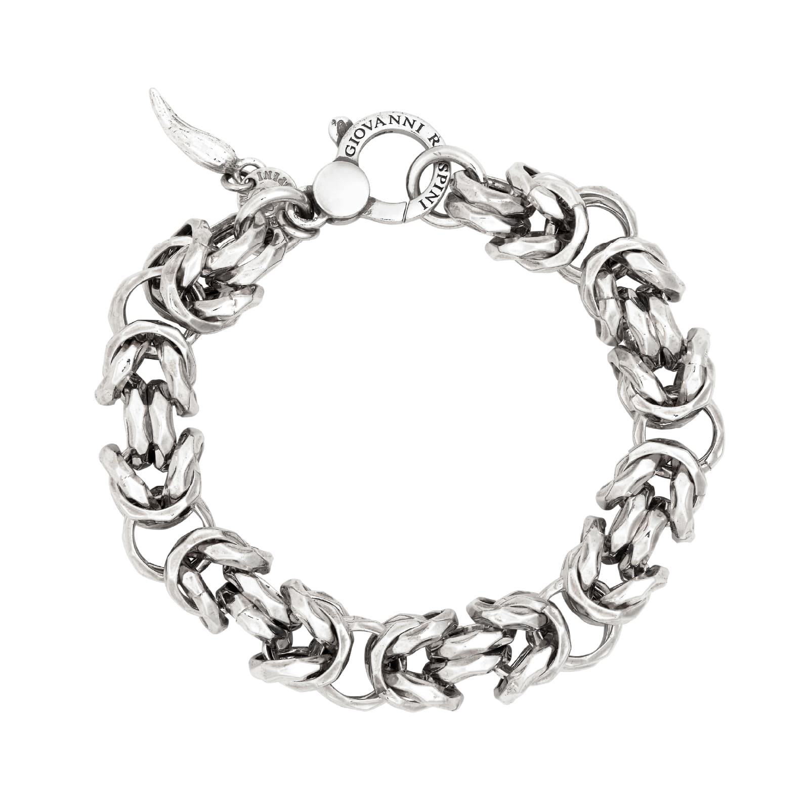 Bracciale Giovanni Raspini catena bizantina luce grande donna 22 cm