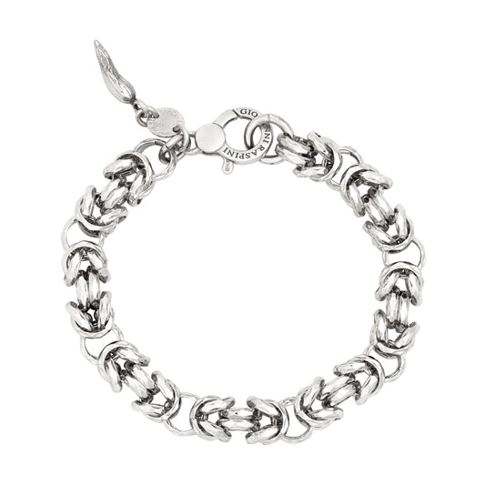 Bracciale Giovanni Raspini catena bizantina luce donna 21 cm