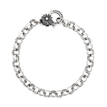 Bracciale rolò grande Giovanni Raspini chiusura margherita 20 cm
