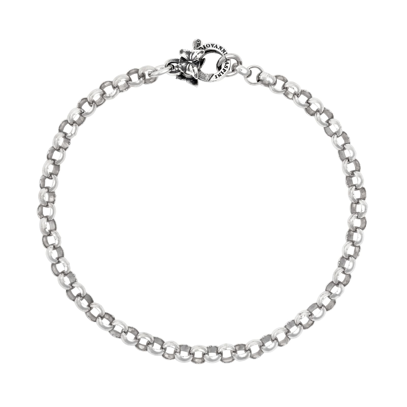 Bracciale rolò piccolo Giovanni Raspini chiusura farfalla 21 cm