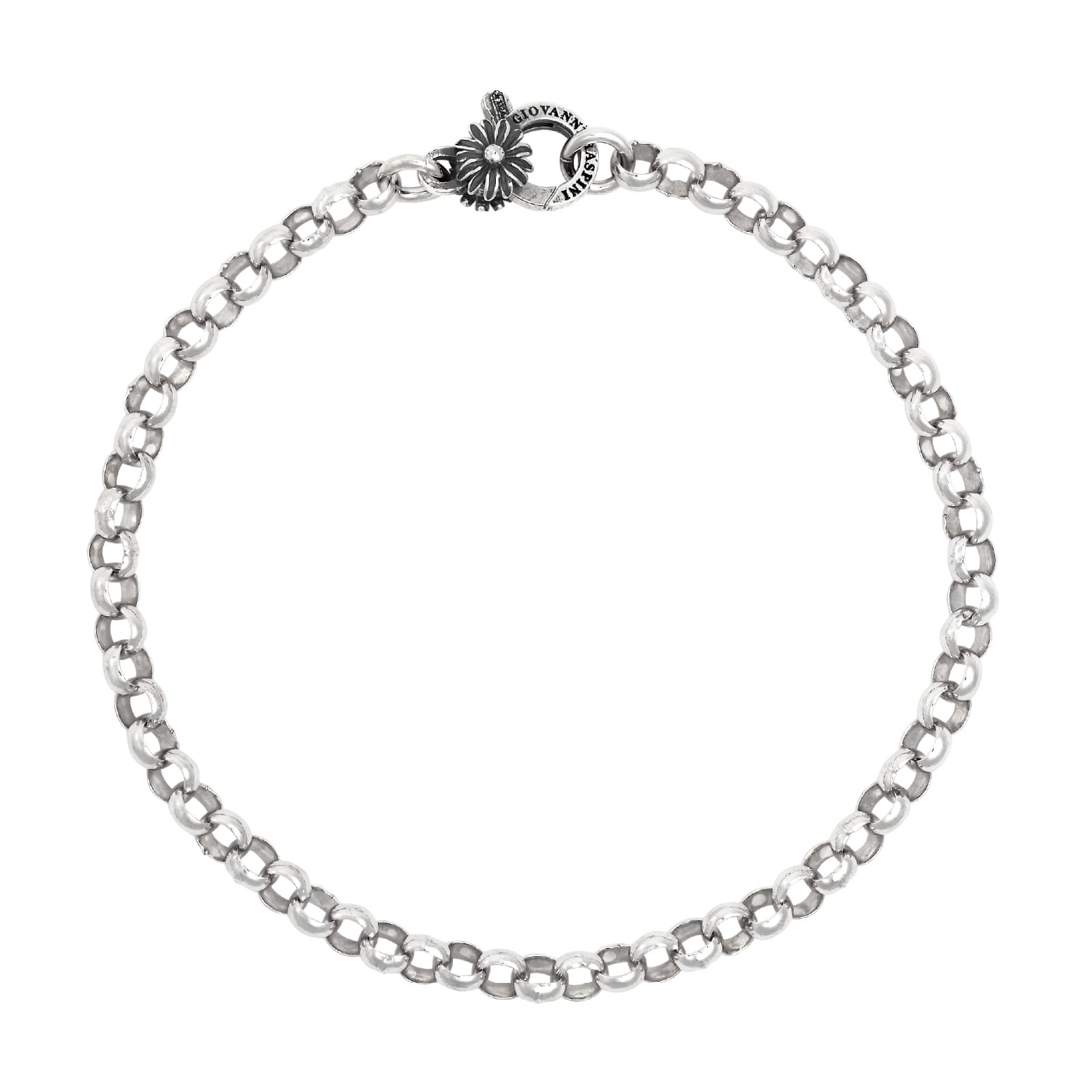 Bracciale rolò piccolo Giovanni Raspini chiusura margherita 21 cm