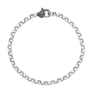 Bracciale rolò piccolo Giovanni Raspini chiusura margherita 21 cm