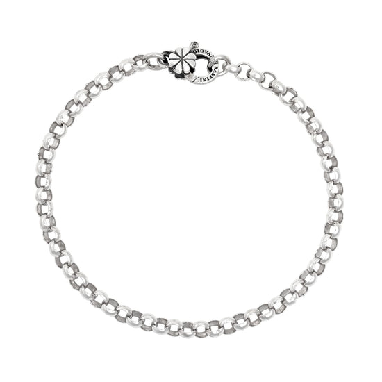 Bracciale rolò piccolo Giovanni Raspini chiusura quadrifoglio 21 cm