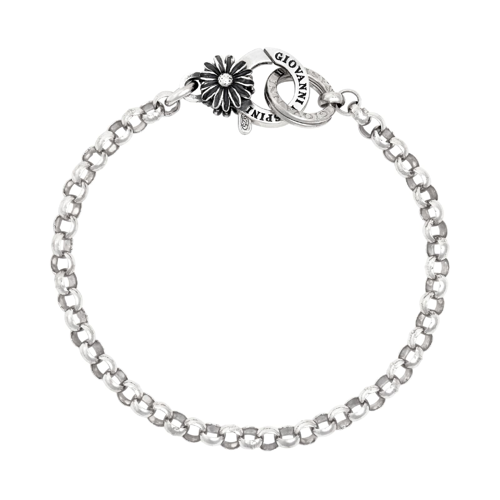 Bracciale brisè Giovanni Raspini chiusura margherita 20 cm