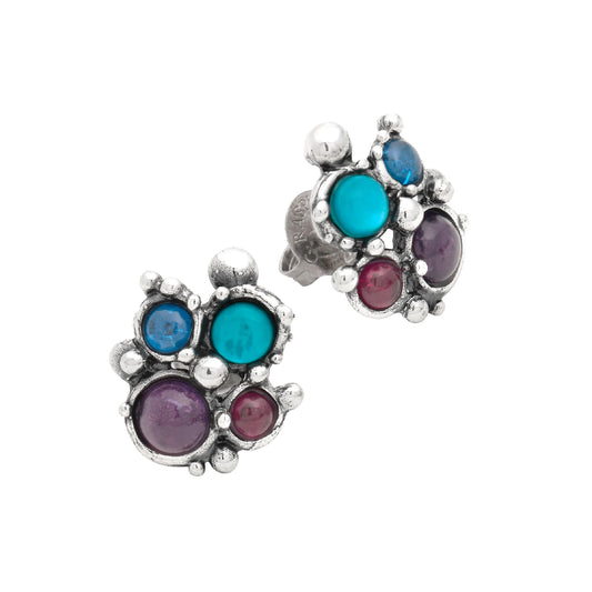 Orecchini a lobo Giovanni Raspini Cocktail con perle viola MISURA UNICA