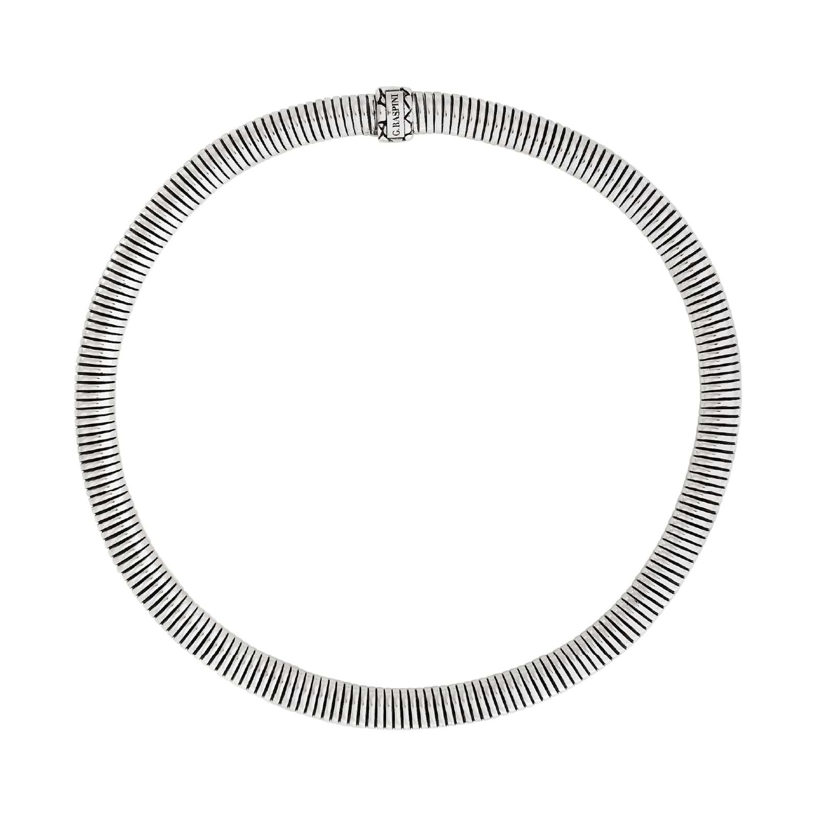 Collana girocollo tubogas Giovanni Raspini in argento MISURA UNICA