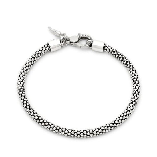 Bracciale catena Giovanni Raspini con maglia popcorn uomo 21 cm