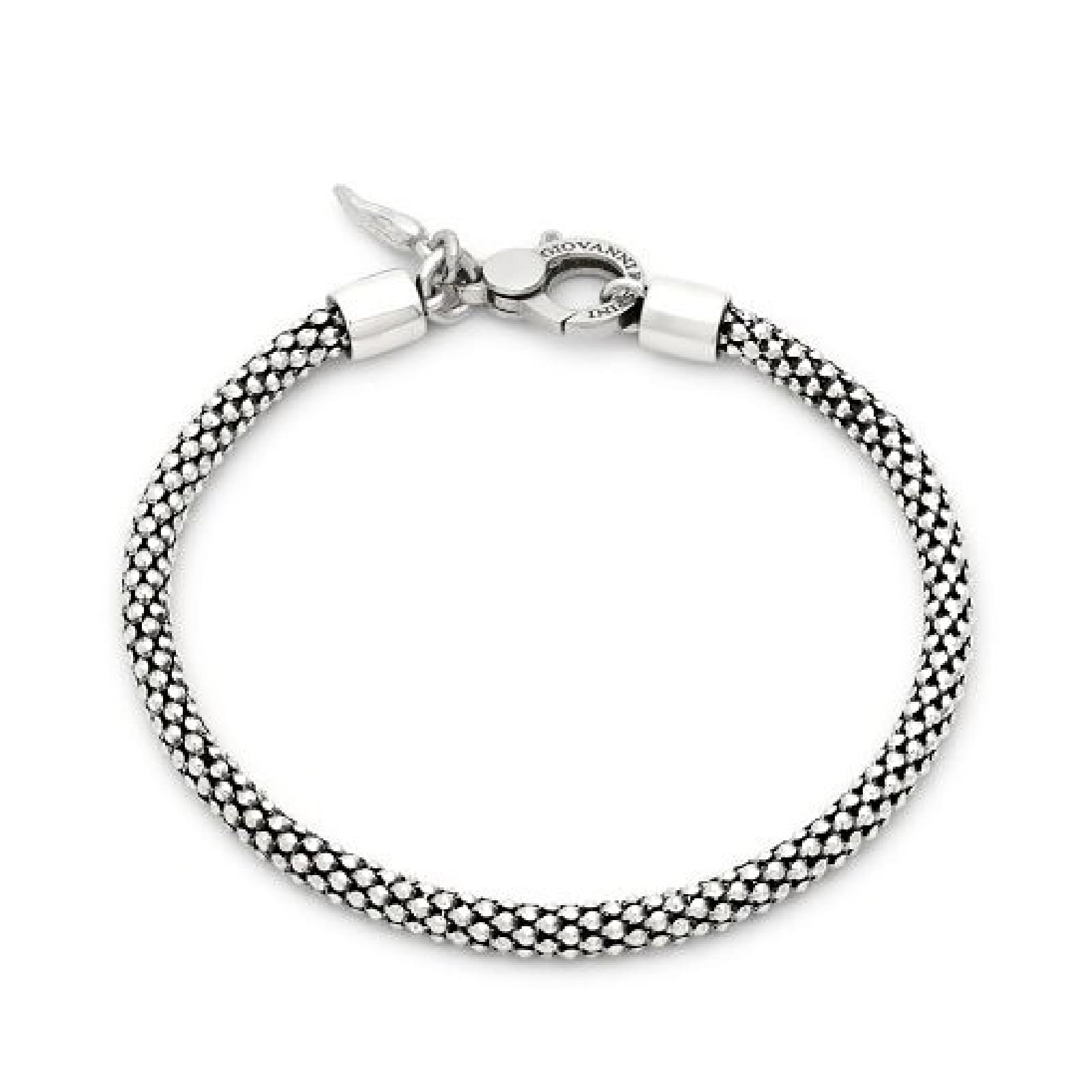 Bracciale catena Giovanni Raspini con maglia popcorn uomo 21 cm