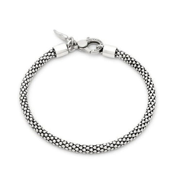 Bracciale catena Giovanni Raspini con maglia popcorn uomo 21 cm