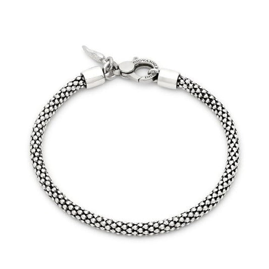 Bracciale catena Giovanni Raspini con maglia popcorn uomo 21 cm