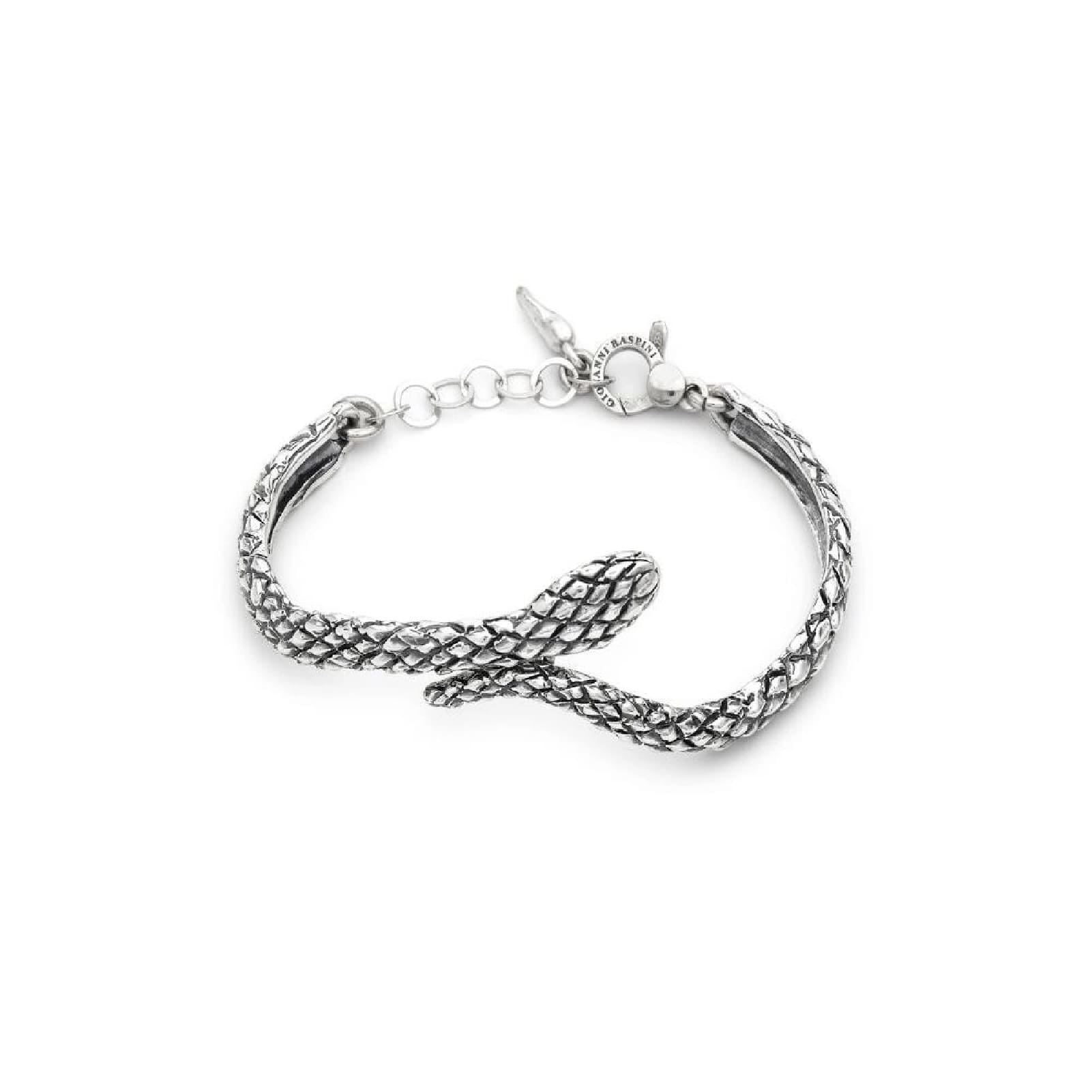 Bracciale semirigido Giovanni Raspini in argento con serpente