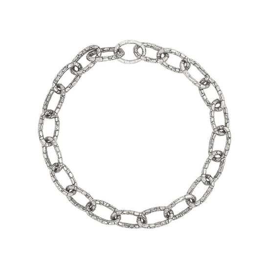 Collana rigida Giovanni Raspini in argento con catena croco MISURA UNICA