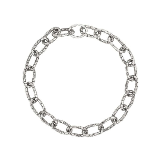 Collana rigida Giovanni Raspini in argento con catena croco MISURA UNICA