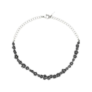 Collana girocollo Giovanni Raspini in argento 925 margherite MISURA UNICA
