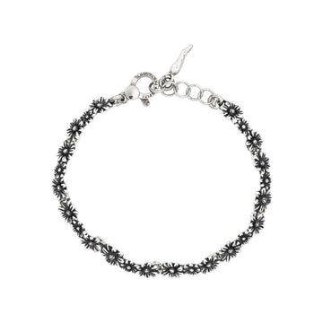 Bracciale catena Giovanni Raspini in argento 925 margherite 19 cm