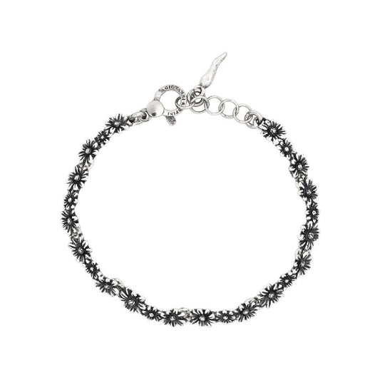 Bracciale catena Giovanni Raspini in argento 925 margherite 19 cm