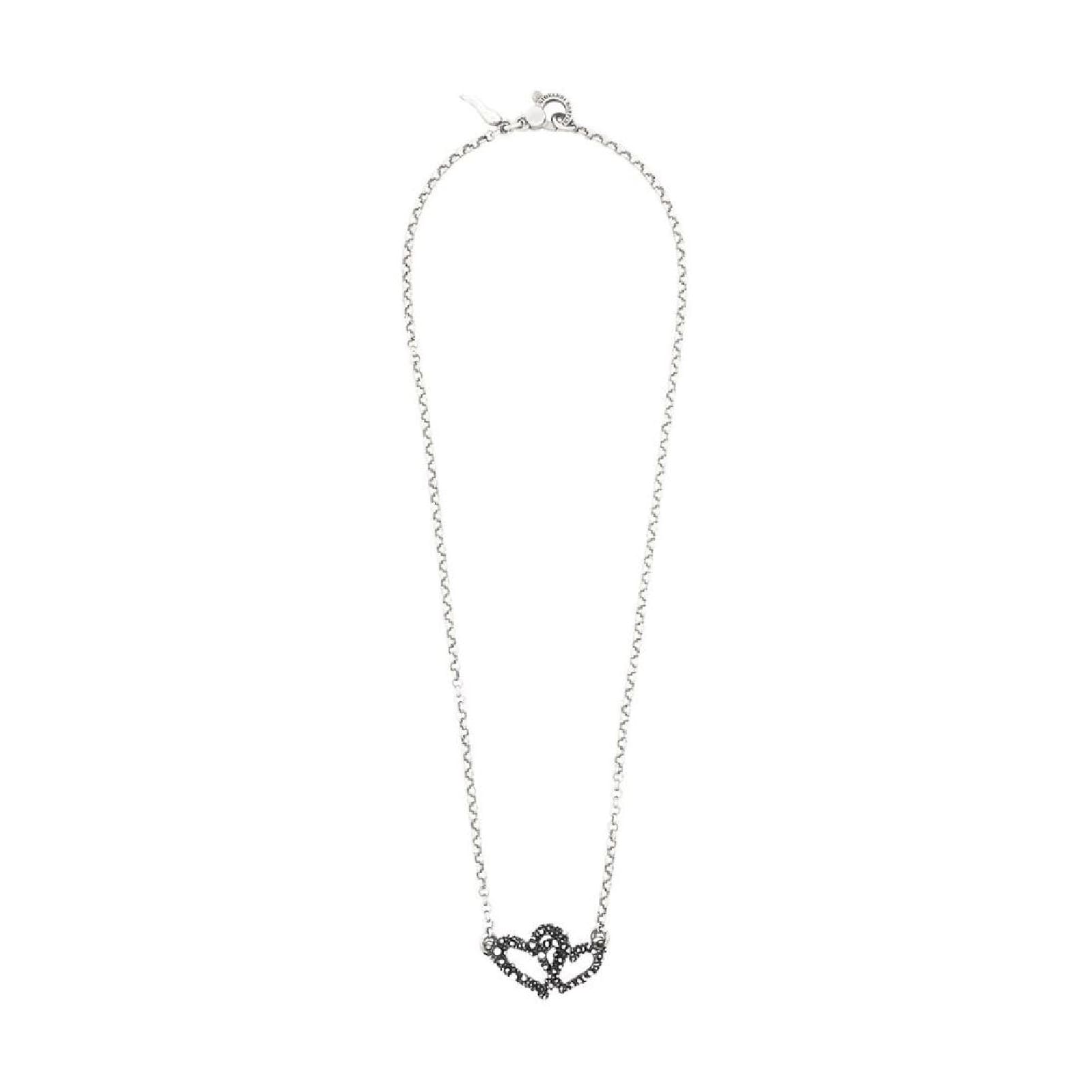 Collana girocollo Giovanni Raspini Perlage in argento con cuori MISURA UNICA