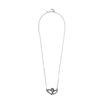 Collana girocollo Giovanni Raspini Perlage in argento con cuori MISURA UNICA