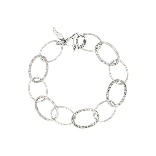 Bracciale catena Giovanni Raspini in argento maglia alternata 19 cm
