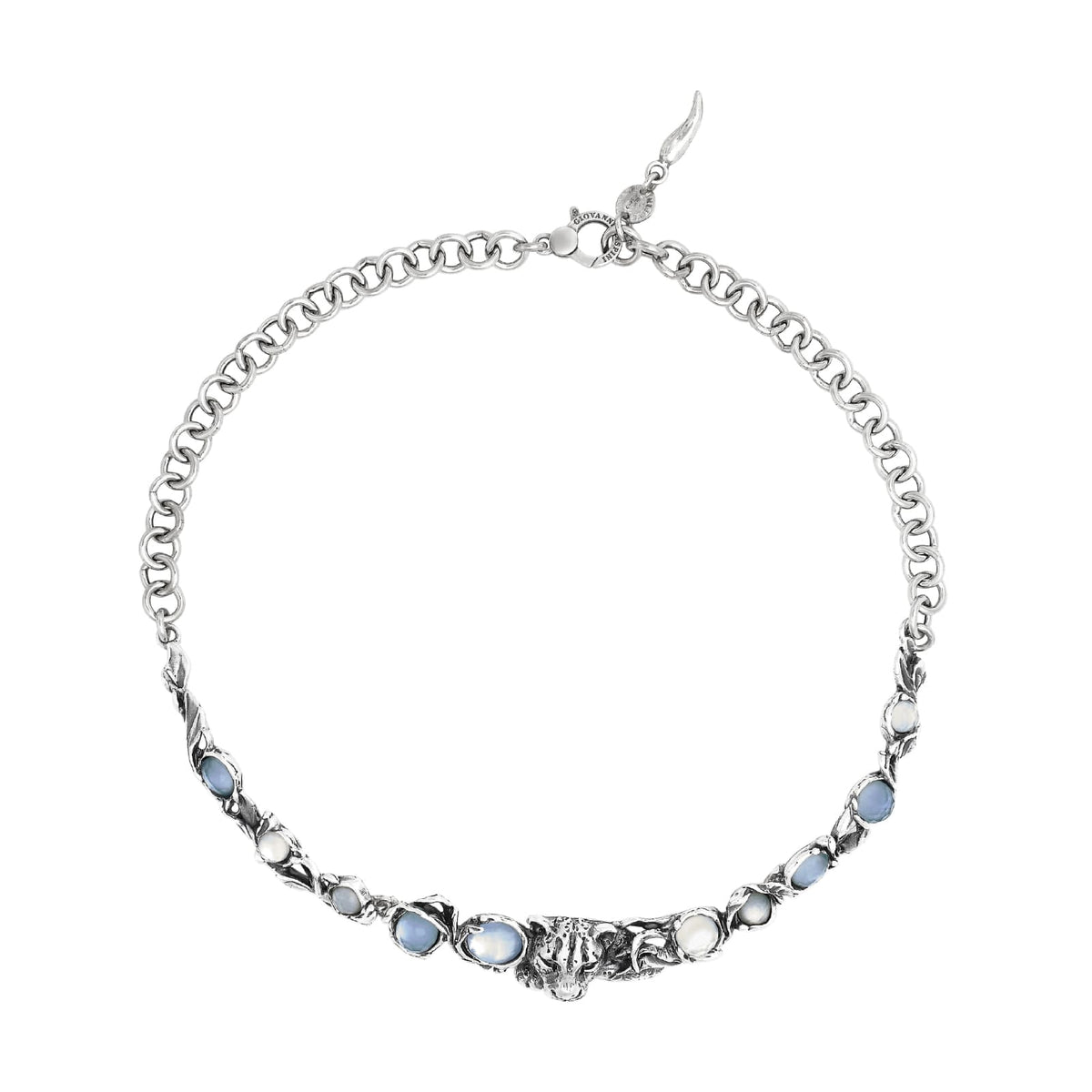 Collana Giovanni Raspini Blue Jaguar in argento e pietre MISURA UNICA