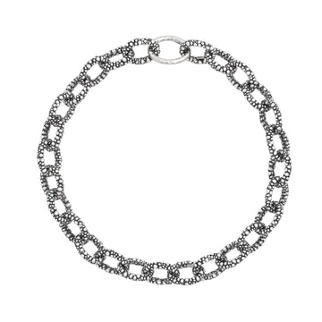Collana catena Giovanni Raspini Grand Perlage in argento MISURA UNICA