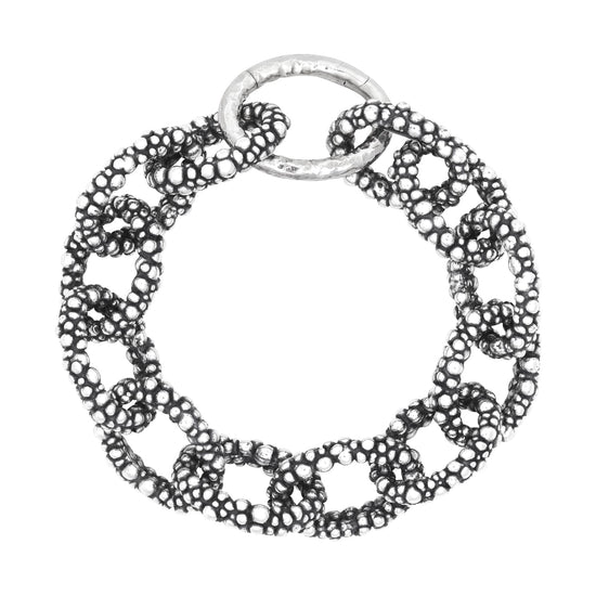 Bracciale catena Giovanni Raspini Grand Perlage in argento 22 cm