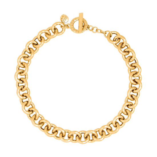 Collana girocollo Pueblo Giovanni Raspini in bronzo dorato MISURA UNICA