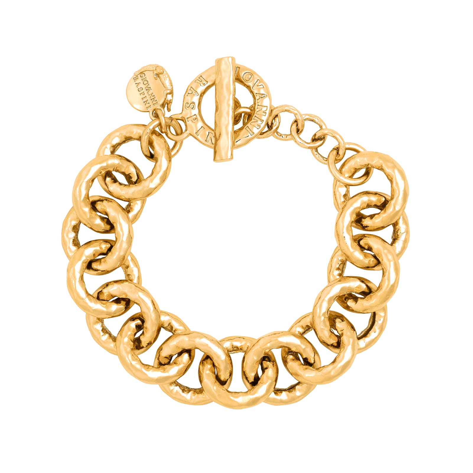 Bracciale Pueblo Giovanni Raspini in bronzo dorato 21 cm