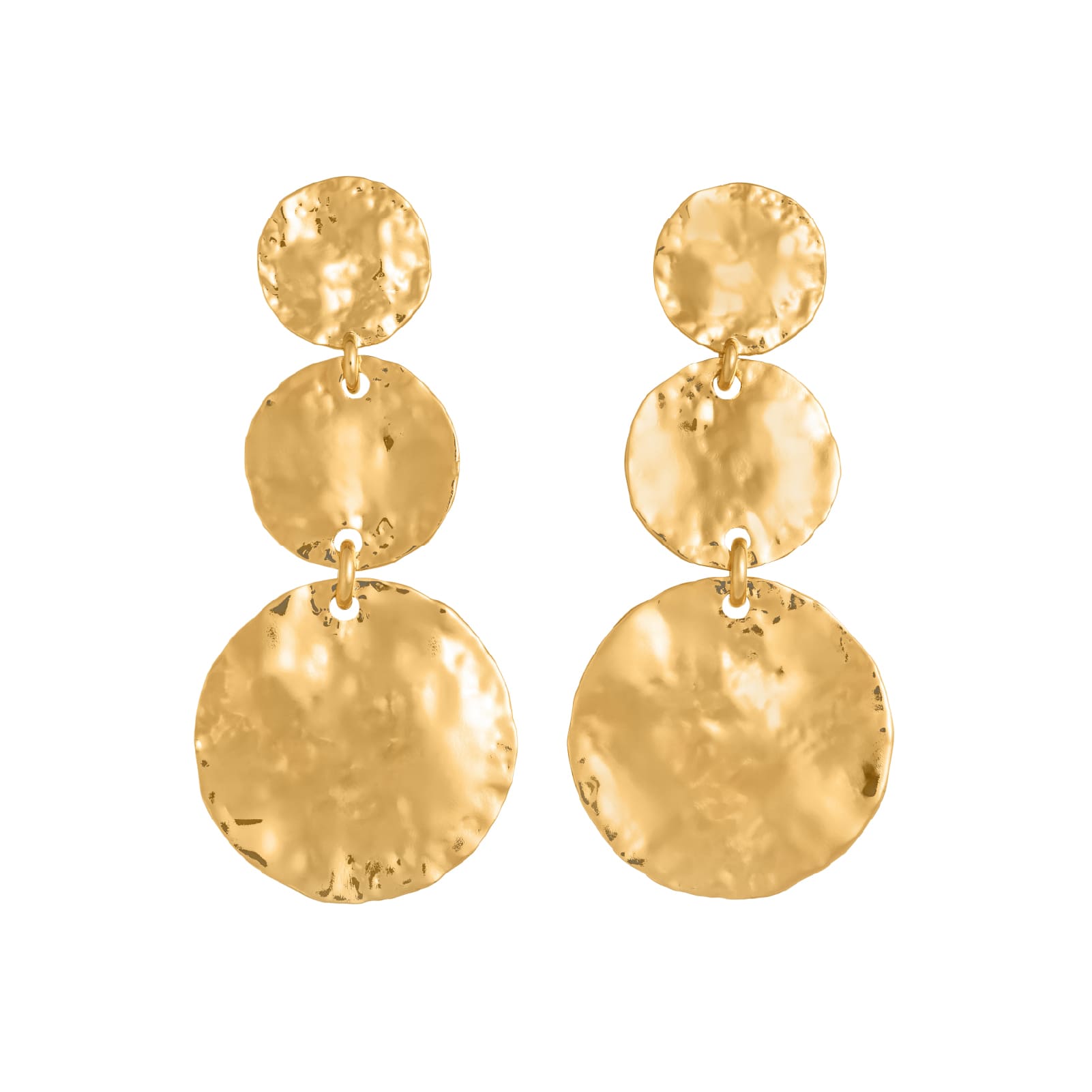 Orecchini pendenti Dakota Giovanni Raspini in bronzo dorato MISURA UNICA