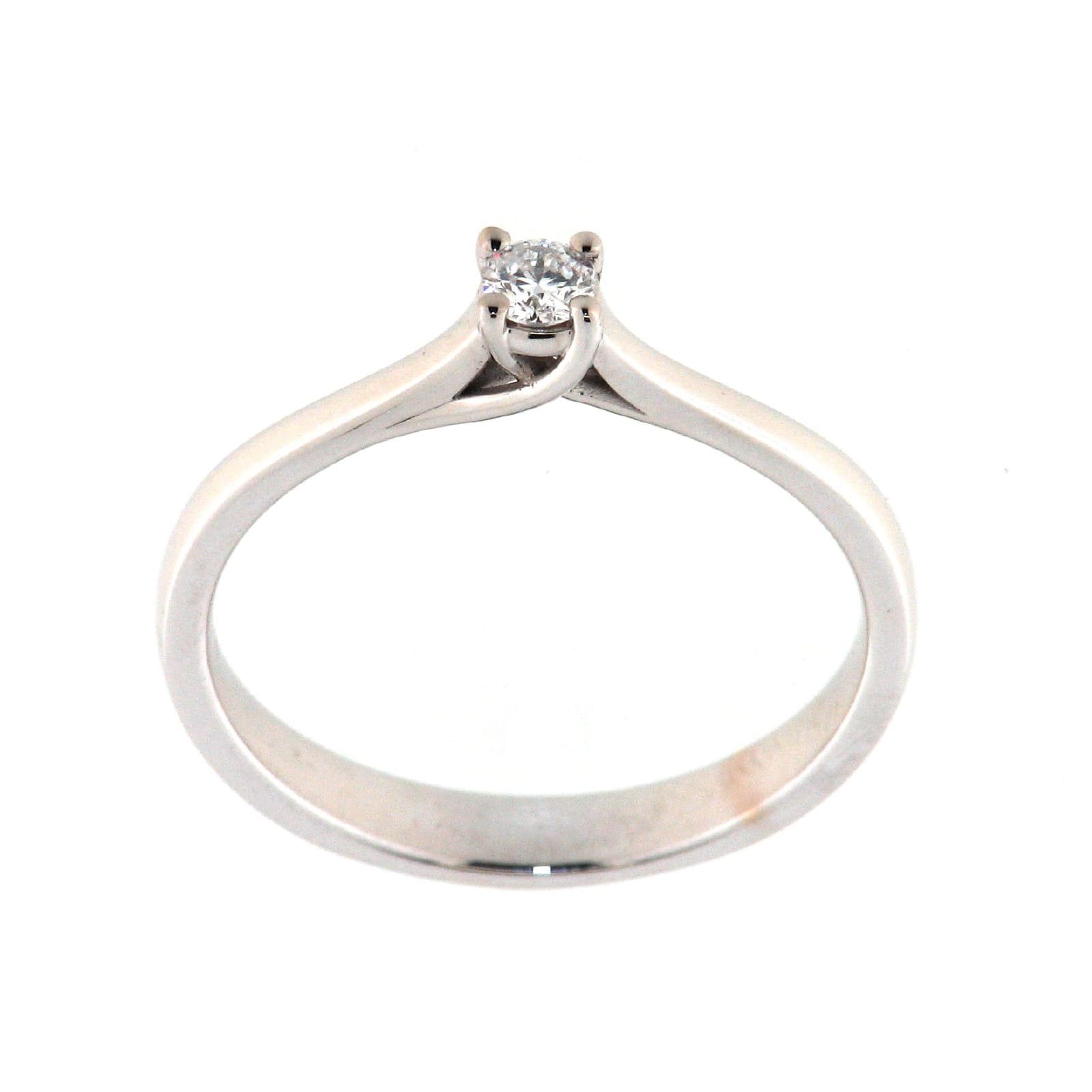 Anello solitario Rose Diamanti in oro 9kt con diamante ct.0,10 SU MISURA