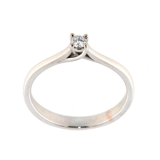 Anello solitario Rose Diamanti in oro 9kt con diamante ct.0,10 SU MISURA