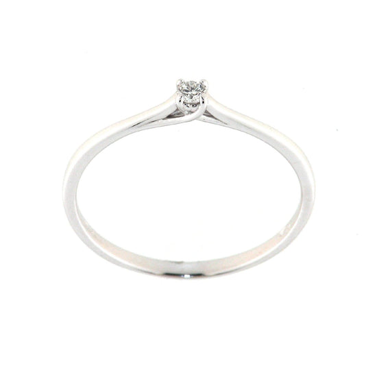 Anello solitario Rose Diamanti in oro 9kt con diamante ct.0,05 SU MISURA