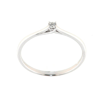 Anello solitario Rose Diamanti in oro 9kt con diamante ct.0,05 SU MISURA