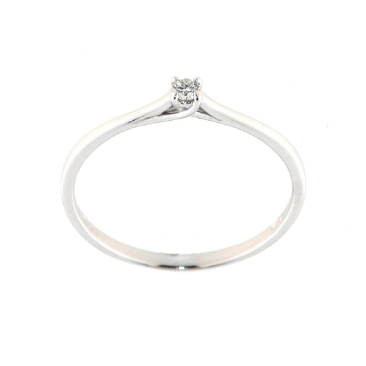 Anello solitario Rose Diamanti in oro 9kt con diamante ct.0,05 SU MISURA