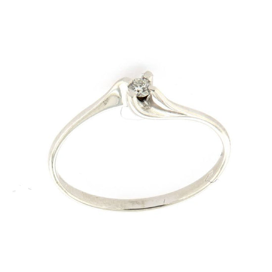 Anello solitario Rose Diamanti in oro 9kt con diamante ct.0,03 SU MISURA