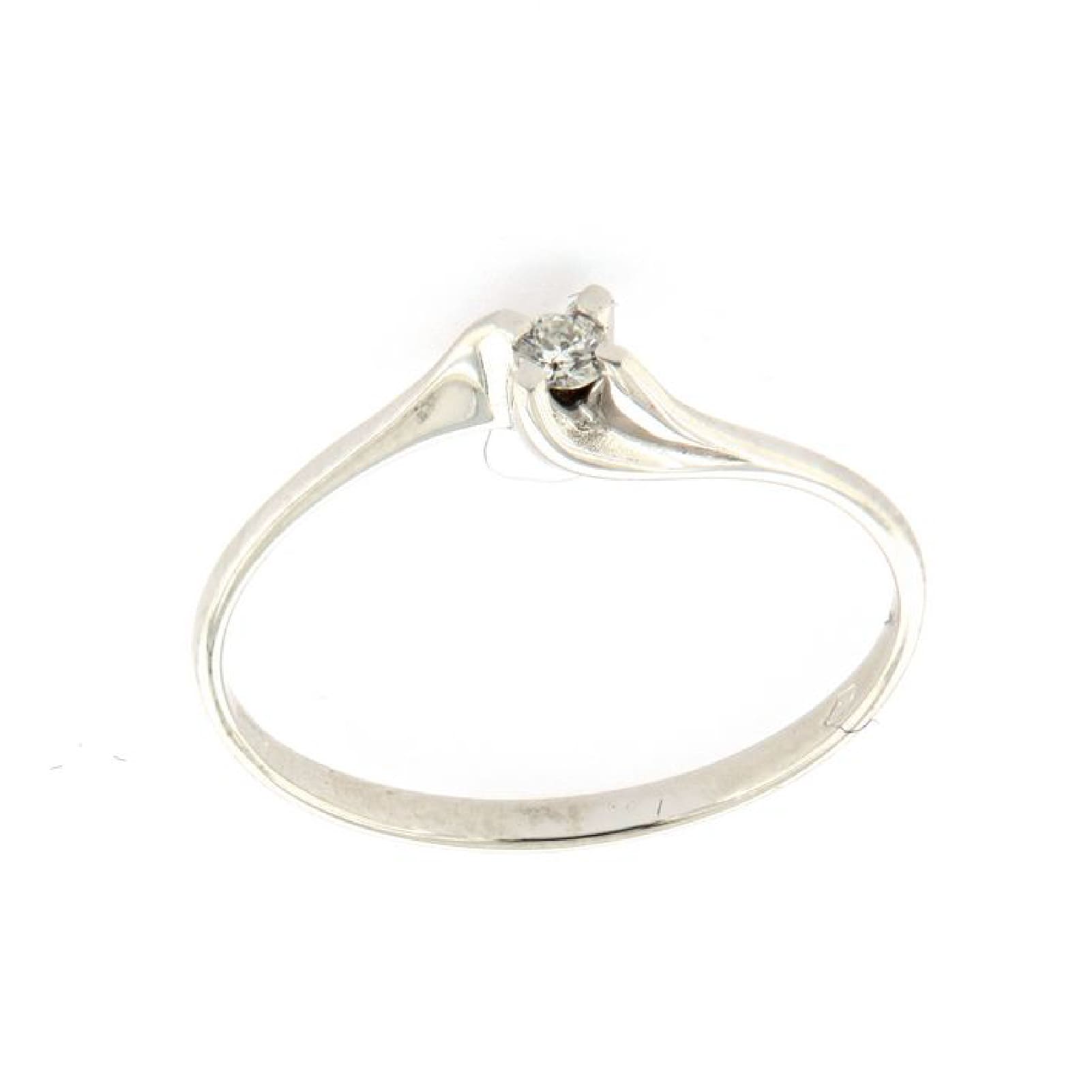 Anello solitario Rose Diamanti in oro 9kt con diamante ct.0,03 SU MISURA