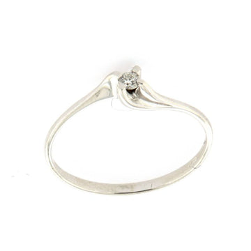 Anello solitario Rose Diamanti in oro 9kt con diamante ct.0,03 SU MISURA