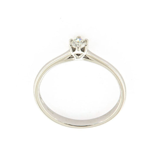 Anello solitario Rose Diamanti in oro 9kt diamante ct.0,10 SU MISURA