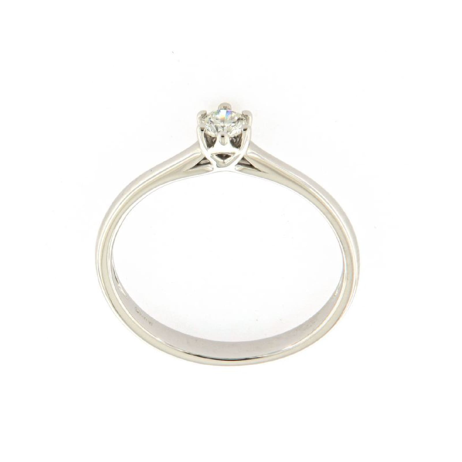 Anello solitario Rose Diamanti in oro 9kt diamante ct.0,10 SU MISURA