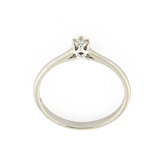 Anello solitario Rose Diamanti in oro 9kt diamante ct.0,07 SU MISURA