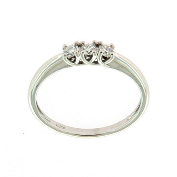 Anello trilogy Rose Diamanti in oro 9kt con diamanti ct.0,15 SU MISURA
