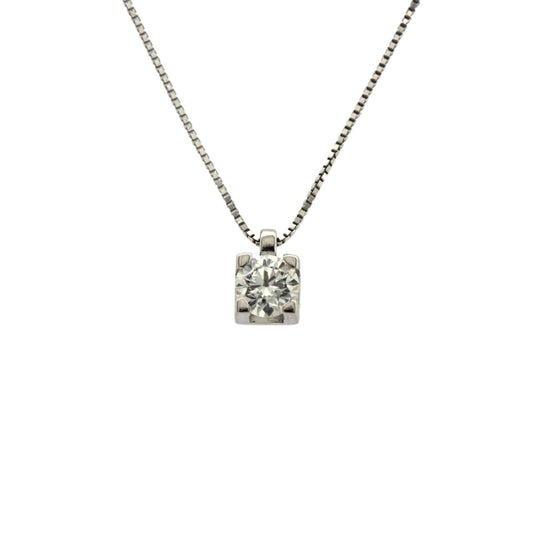 Collana girocollo Rose Diamanti oro 9kt con diamante ct.0,03 MISURA UNICA