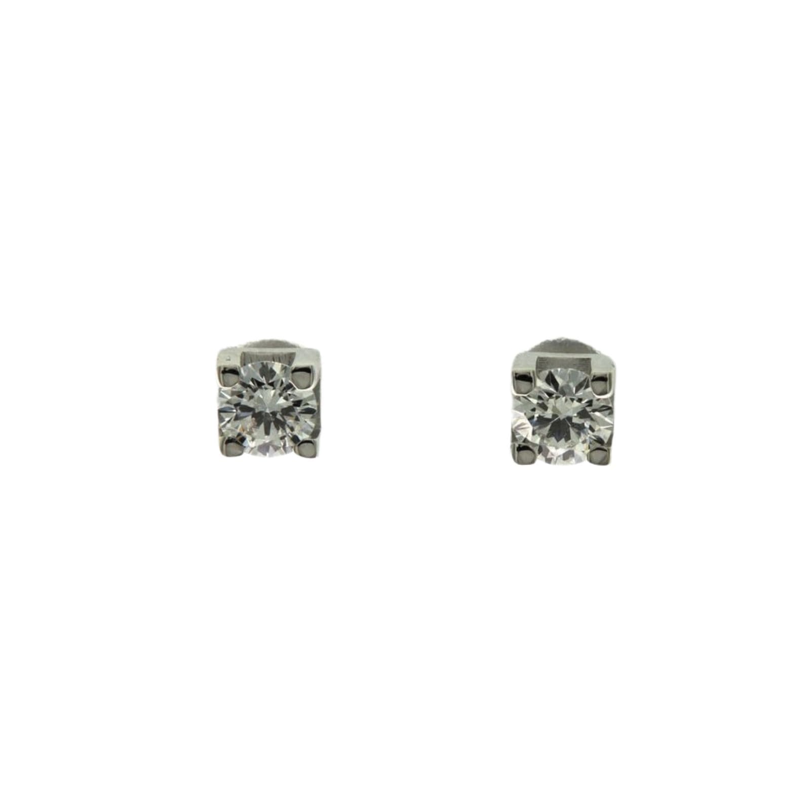 Orecchini punto luce Rose Diamanti oro 9kt e diamanti ct.0,06 MISURA UNICA